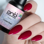 Світловідбиваюча база Crystal Base PNB, Cabernet, червоний, 8 мл