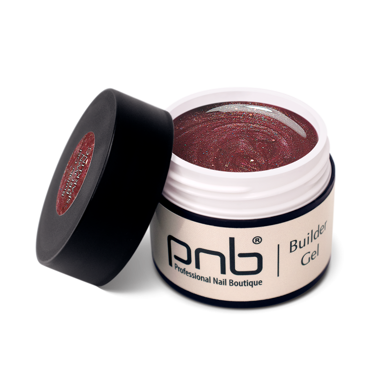 PNB UV/LED Builder Gel, Last Chance Brown Sparkling, 15 ml