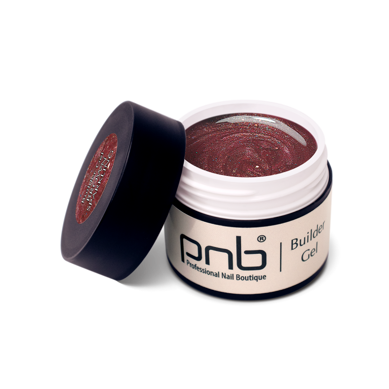 PNB UV/LED Builder Gel, Last Chance Brown Sparkling, 5 ml
