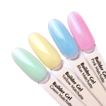 Палітра на тіпсах гель Builder Gel PNB, Matcha Latte (4 кольори)