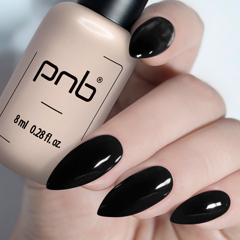 Гель-лак PNB 023 Dark Black 4 мл.
