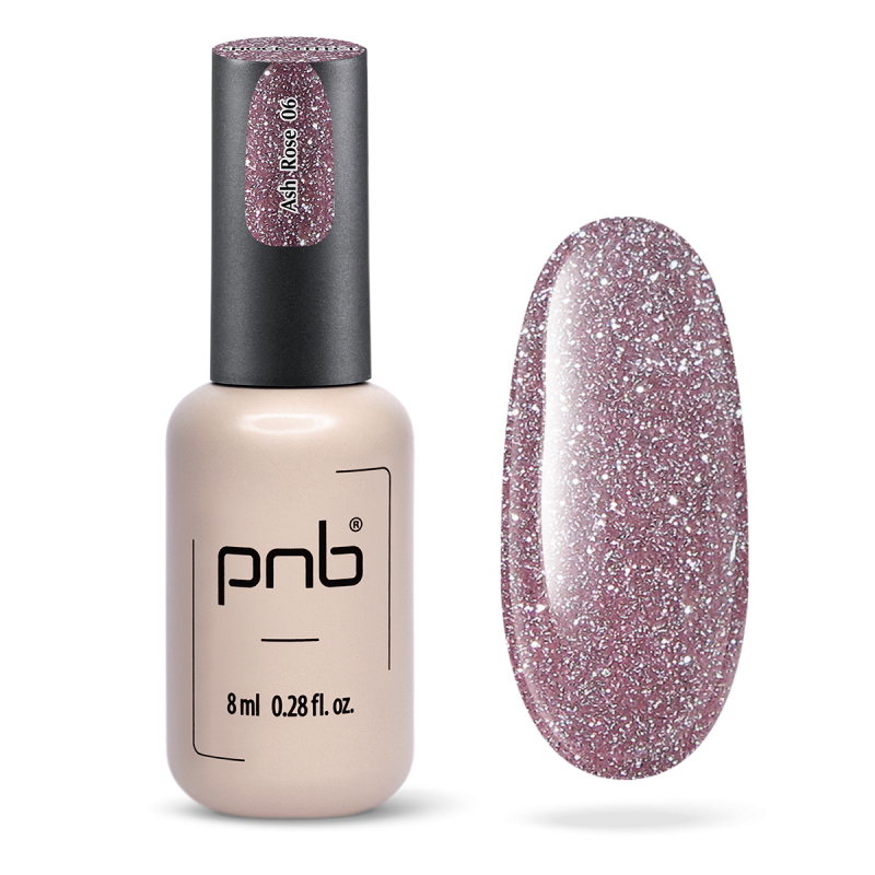 Гель лак PNB Shock Effect, Ash rose 06