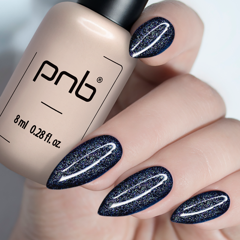 Гель лак PNB Shock Effect, Night Blue 10