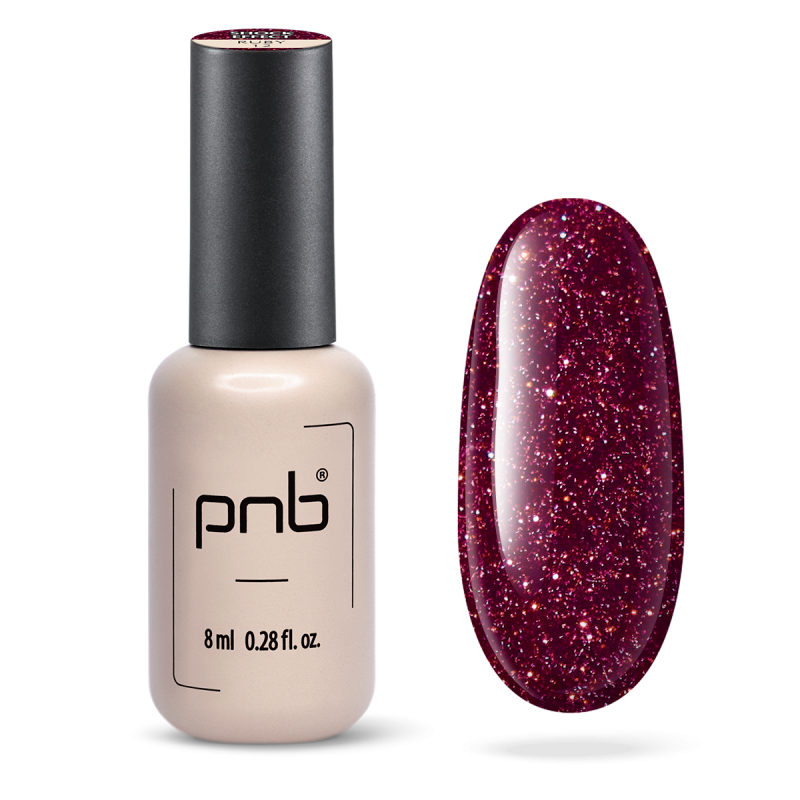 Гель лак PNB Shock Effect, Ruby 12