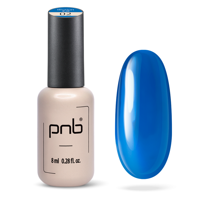 Вітражний гель лак PNB illusion 2.0, 02, 8 мл