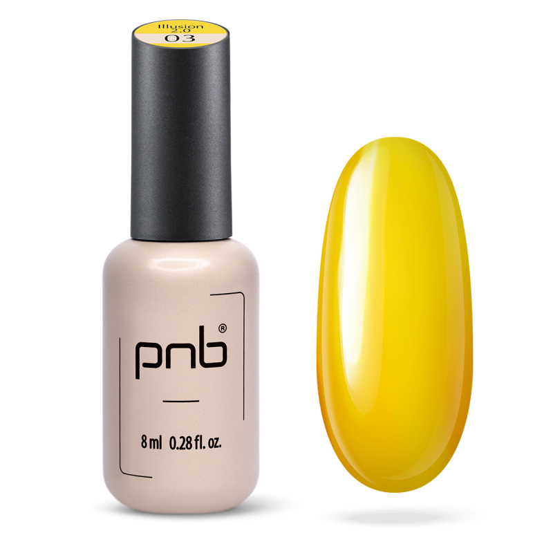 Вітражний гель лак PNB illusion 2.0, 03, 8 мл