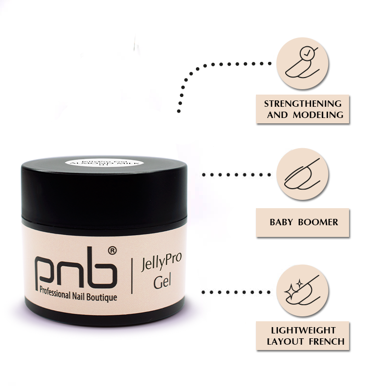 UV/LED JellyPro Gel, 04 Soft Blush, 5 мл