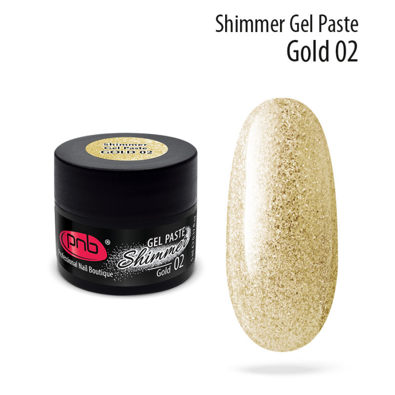 Shimmer Gel Paste / Гель паста з шиммером PNB 02 золото