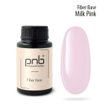 База з нейлоновими волокнами Fiber Base PNB, молочно рожева, 30 мл