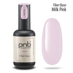 База з нейлоновими волокнами Fiber Base PNB, молочно рожева, 17 мл