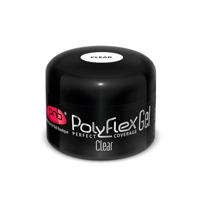 Поліфлекс гель прозорий / UV/LED PolyFlex Gel Clear 15 ml