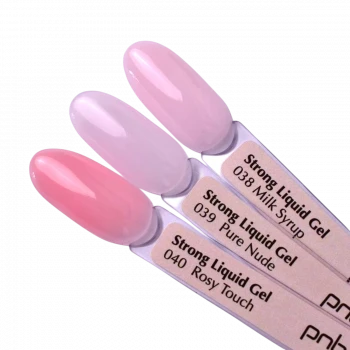 Палітра на тіпсах PNB Strong Liquid Gel 038–040 (3 кольори)