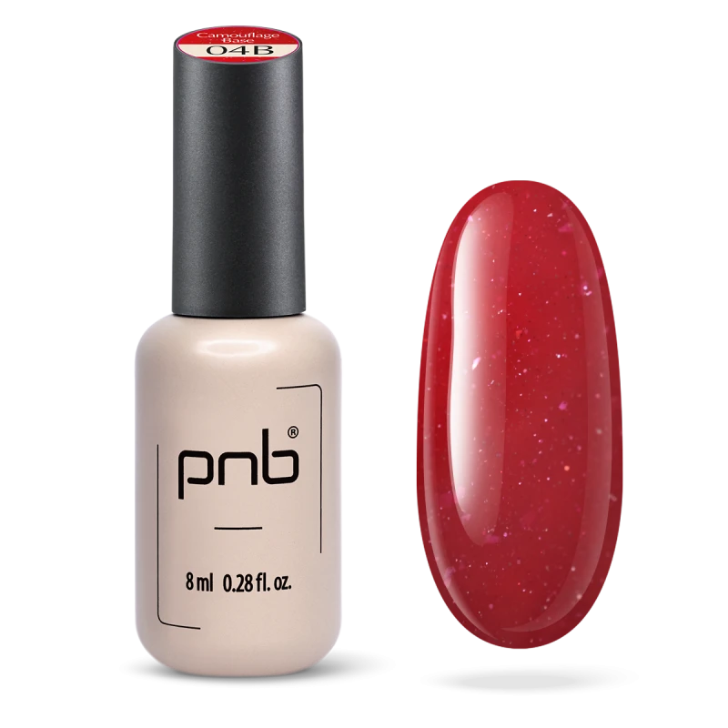 Камуфлирующая база PNB, 04B Rubi de Milonga, 8 мл