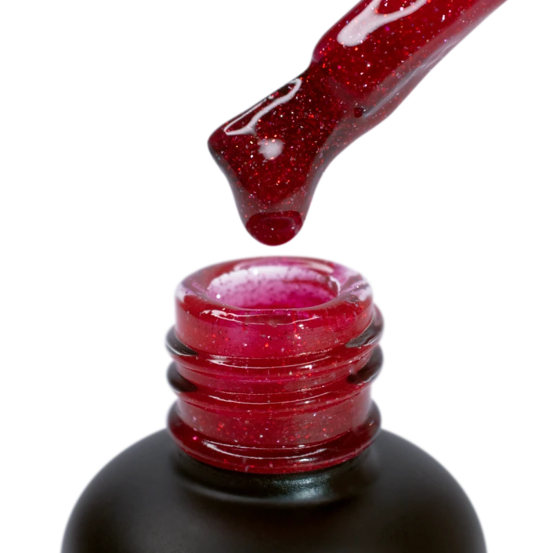 Світловідбиваюча база Crystal Base PNB, Cabernet, червоний, 8 мл