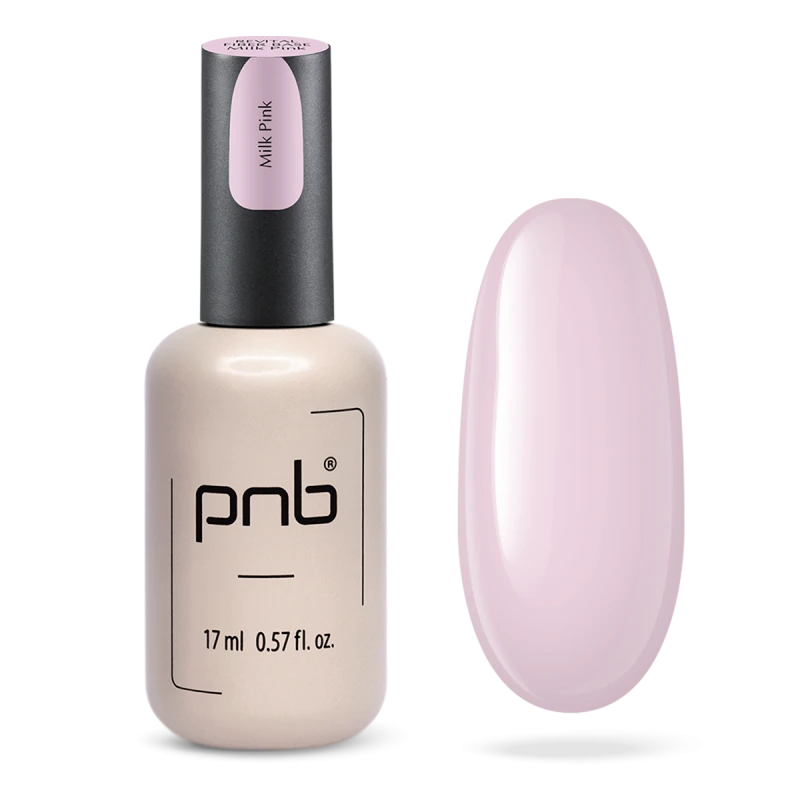 Восстанавливающая база с нейлоновыми волокнами Revital Fiber Base PNB, Milk Pink, HEMA FREE, 17 мл