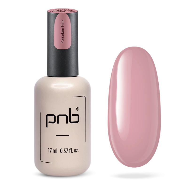 Відновлююча база з нейлоновими волокнами Revital Fiber Base PNB, Porcelain Pink, HEMA FREE, 17 мл
