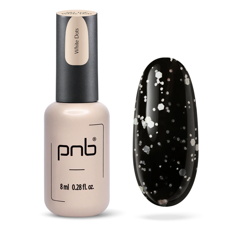 Art Top PNB, Silver Dots, No Wipe, 8 ml