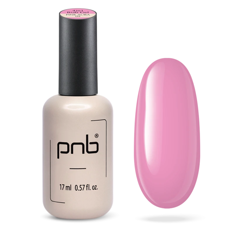 PNB UV/LED 4 in 1 BIAB GEL, 09 Pink Aura, 17 ml