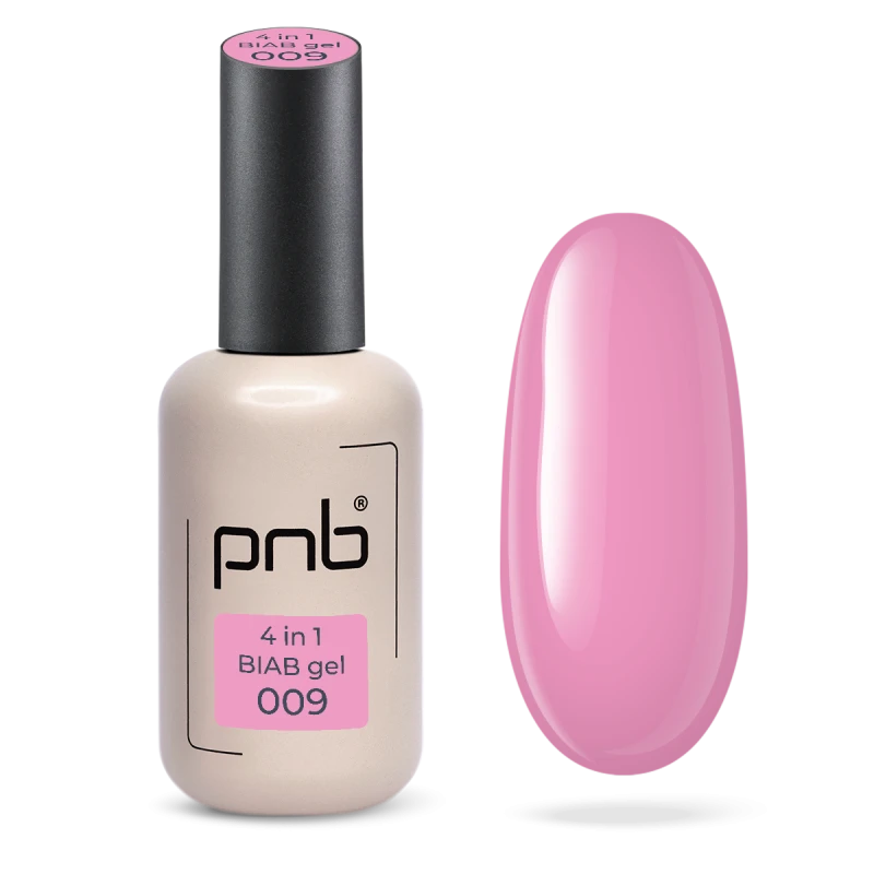 PNB UV/LED 4 в 1 BIAB ГЕЛЬ, 09 Пинк Аура, 17 мл