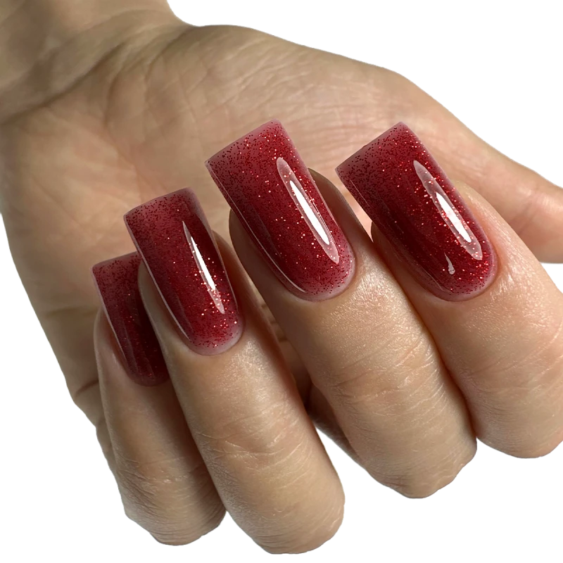 Моделюючий гель Builder Gel червоний PNB 038 Cherry Kiss (15 мл)
