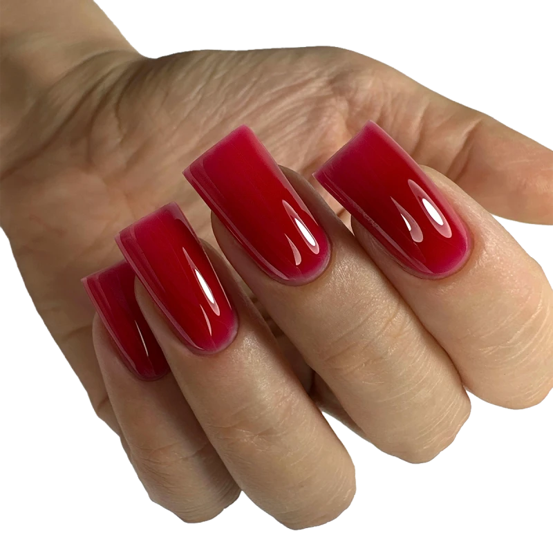 Моделюючий гель Builder Gel червоний PNB 039 Passion Ruby (15 мл)