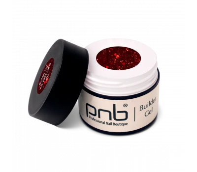 Моделюючий гель Builder Gel червоний PNB 037 My precious (15 мл)