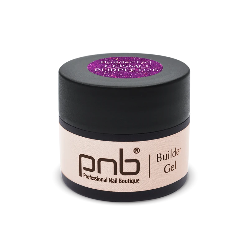 PNB УФ/ЛЕД Гель для наращивания, Cosmo Purple 026, 5 мл