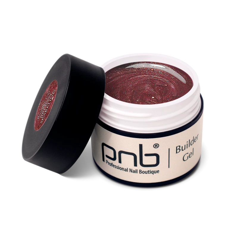 PNB UV/LED Builder Gel, Last Chance Brown Sparkling, 15 ml