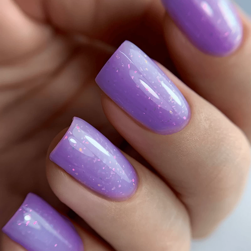 UV/LED Builder Gel, Purple Stardust, 15 мл