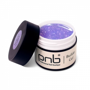 UV/LED Builder Gel, Purple Stardust, 15 мл