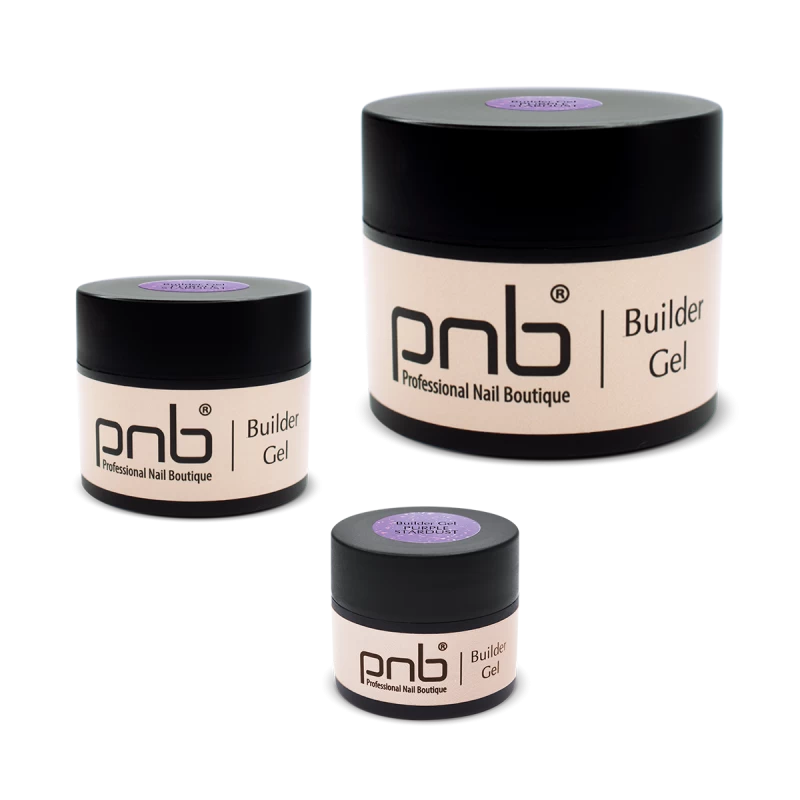 UV/LED Builder Gel, Purple Stardust, 15 мл