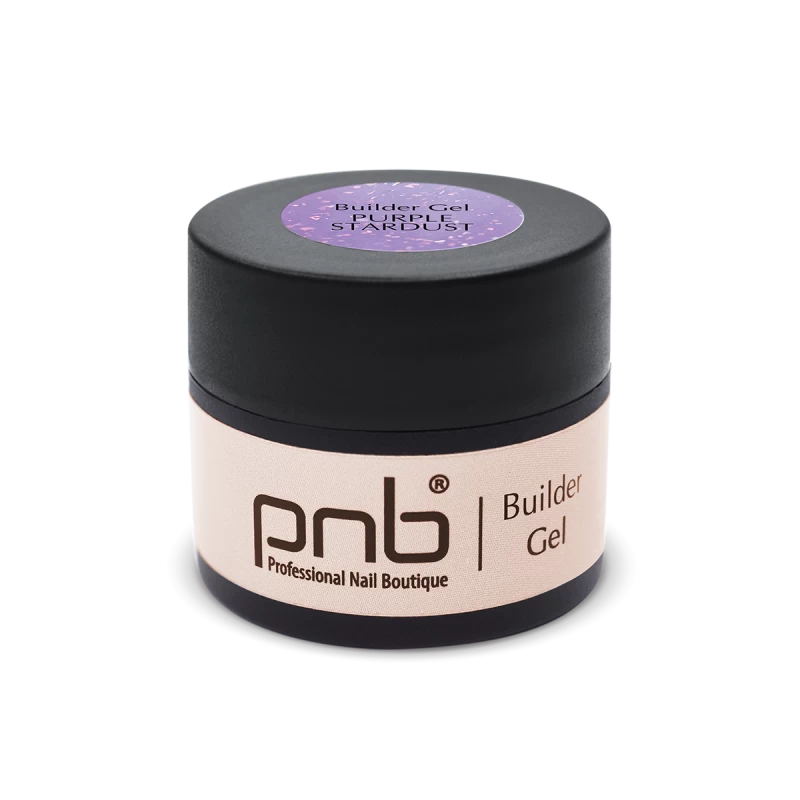 UV/LED Builder Gel, Purple Stardust, 5 мл