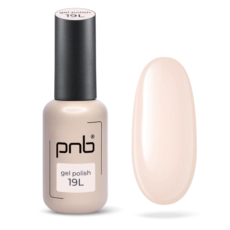 Гель-лак бежевий PNB Silk Silence №19L, емаль (8 мл)