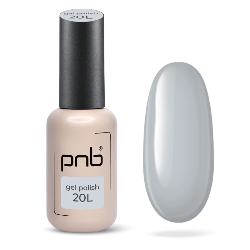 Гель-лак сірий PNB Graphite Shadow №20L, емаль (8 мл)