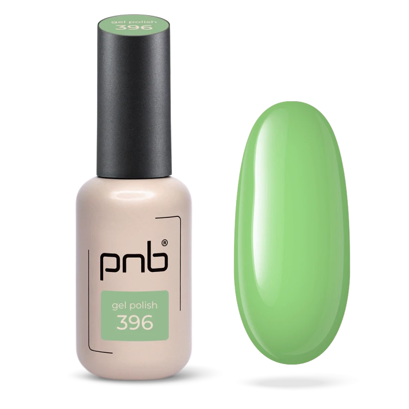 Гель-лак зелений PNB Emerald Lake №396, емаль (8 мл)