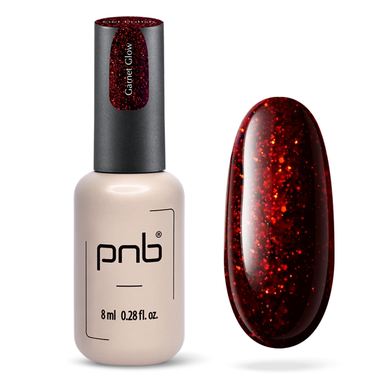 Гель лак PNB Garnet Glow, 8 мл