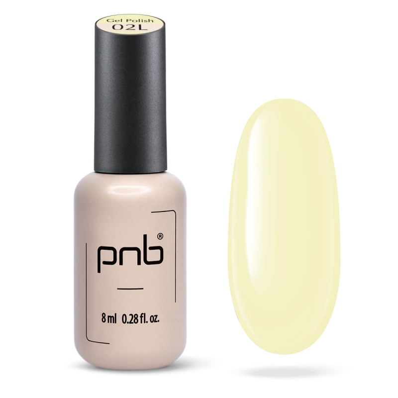 Гель лак PNB 02L Butter Yellow, 8 мл