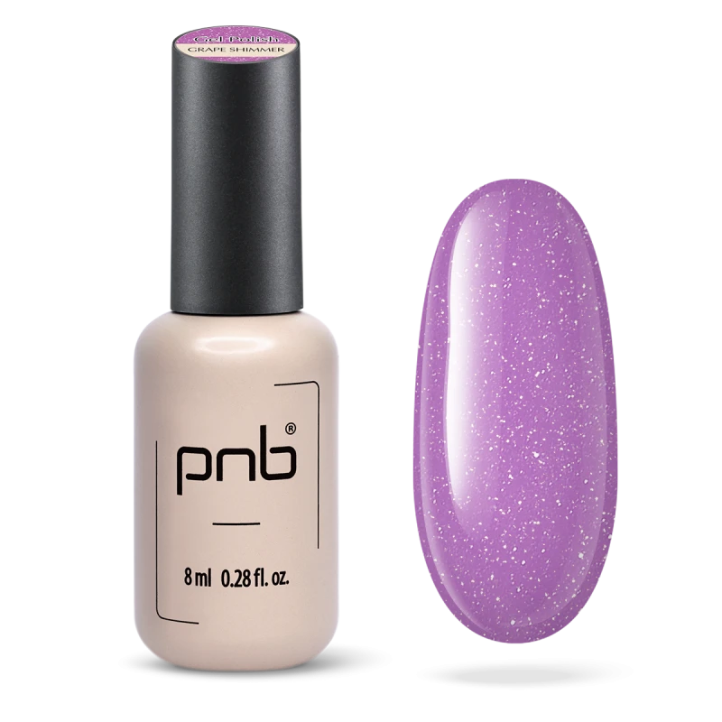 Гель лак PNB Juicy Spark, Grape Shimmer, 8 мл