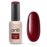 Гель-лак червоний PNB №109, з шиммером (8 мл)