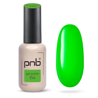 Гель-лак неоновий зелений PNB №114, неон (8 мл)