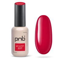 Гель-лак червоний PNB №207, емаль (8 мл)