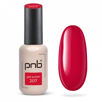 Гель-лак красный PNB №207, эмаль (8 мл)