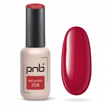 Гель-лак красный PNB №208, эмаль (8 мл)