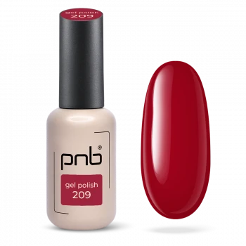 Гель-лак красный PNB №209, эмаль (8 мл)