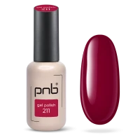 Гель-лак червоний PNB №211, емаль (8 мл)