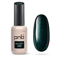 Гель-лак зелений PNB №239, з шиммером (8 мл)