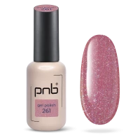 Гель-лак рожевий PNB №261, з шиммером (8 мл)