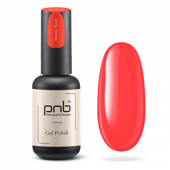 Гель-лак неоновий кораловий PNB №254, неон (8 мл), чорний флакон