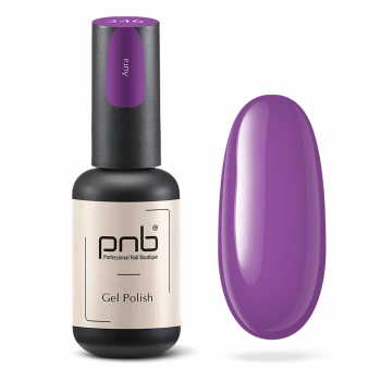 Гель-лак фіолетовий PNB №346, емаль (8 мл), чорний флакон