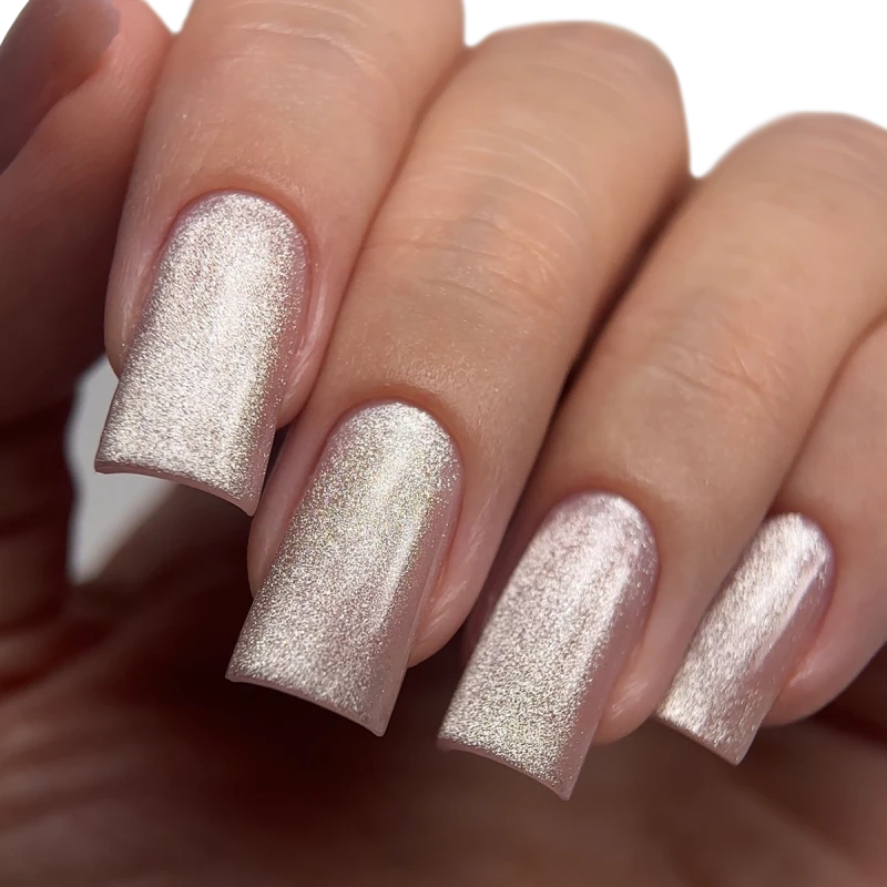 Гель-лак котяче око сірий PNB Glamour Cat Sage Silk №08 (8 мл)